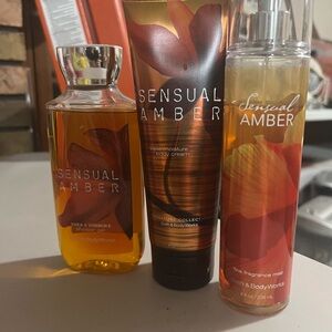 Bath & Body Works Sensual Amber Moisturizer & Mist Set